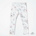 Legginsy w białe kwiaty